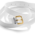 White Leather Belts (B7143)
